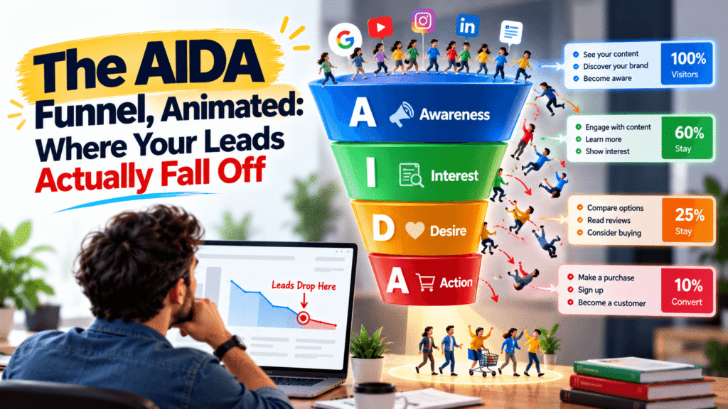 The AIDA Funnel, Animated